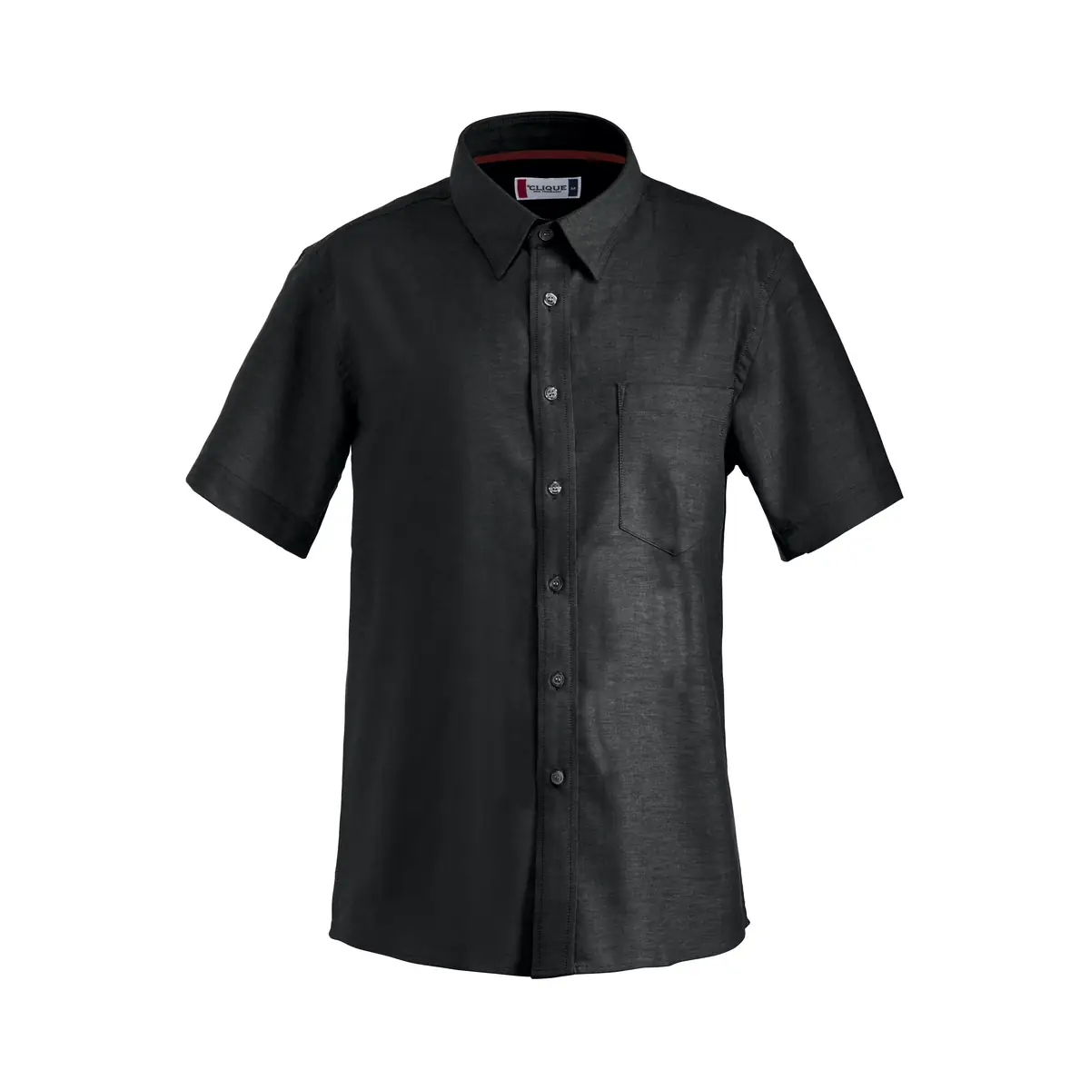 Camisa de manga corta CLIQUE CAMBRIDGE 027310 7 Camisa de manga corta Clique Cambridge 027310, Negro, vista frontal