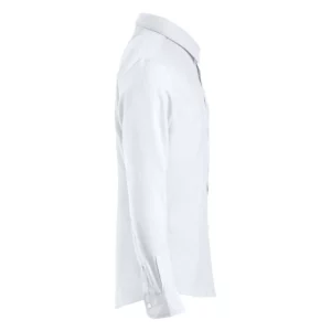 Camisa de hombre Clique Oxford 027311, Blanco, lateral derecho