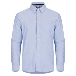 Camisa de hombre Clique Oxford 027311, Azul real, vista frontal
