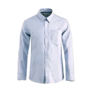 Camisa de hombre Clique Oxford 027311, Azul real, vista frontal adicional