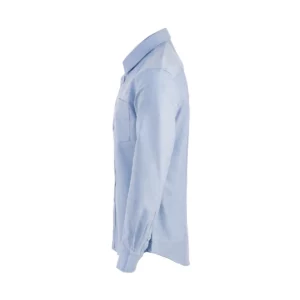 Camisa de hombre Clique Oxford 027311, Azul real, lateral izquierdo adicional