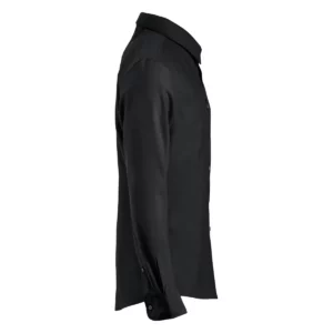 Camisa de hombre Clique Oxford 027311, Negro, lateral derecho