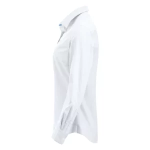 Camisa de mujer Clique Garland 027321, Blanco, lateral izquierdo