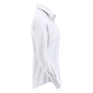 Camisa de mujer Clique Garland 027321, Blanco, lateral derecho