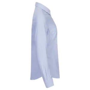 Camisa de mujer Clique Garland 027321, Azul real, lateral derecho