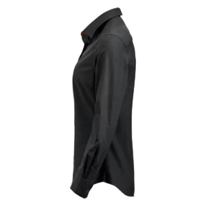 Camisa de mujer Clique Garland 027321, Negro, lateral izquierdo