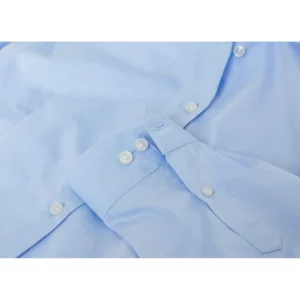 Camisa hombre CLIQUE CLARK 027950, Azul claro, detalle del puño y los botones