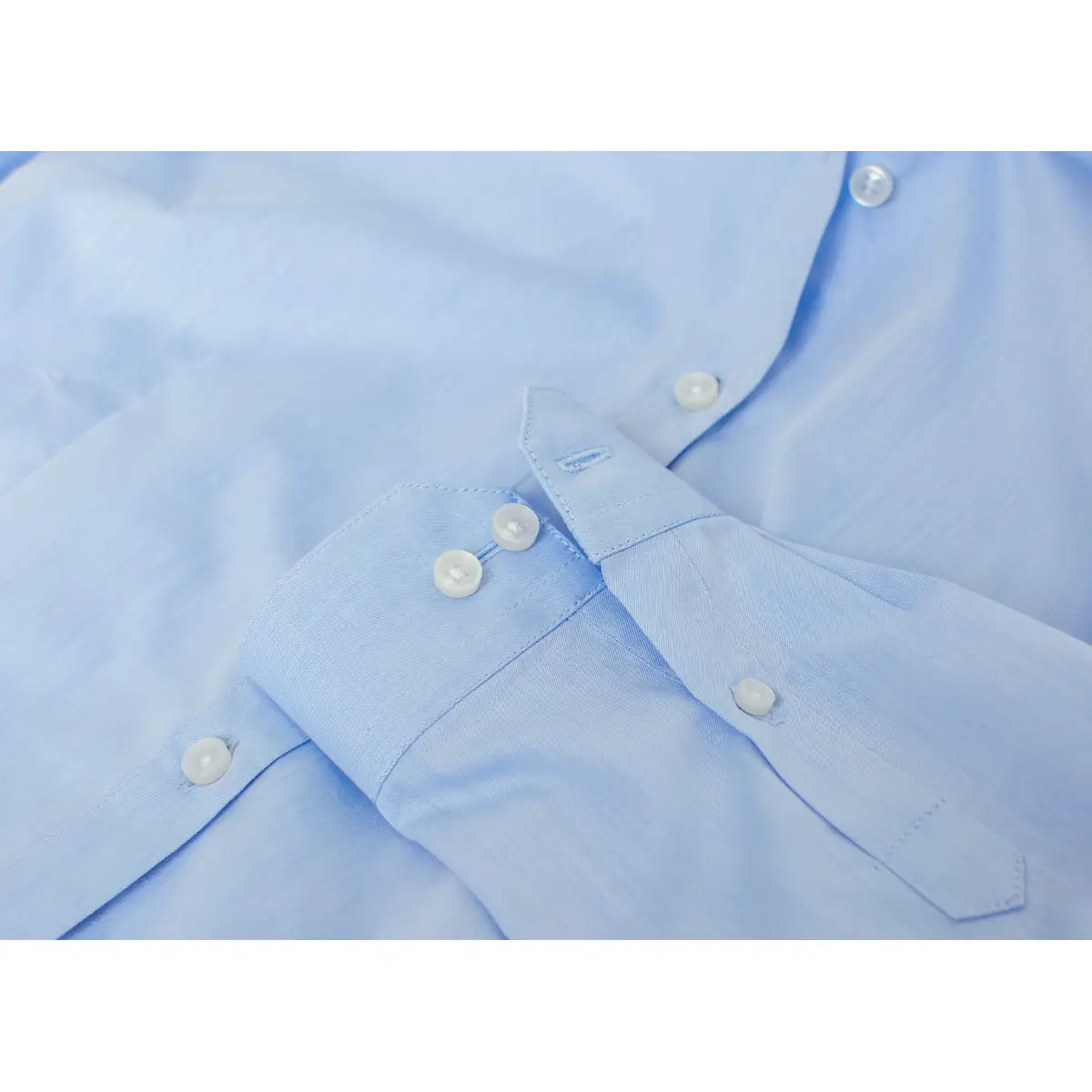 Camisa hombre CLIQUE CLARK 027950 6 Camisa hombre CLIQUE CLARK 027950, Azul claro, detalle del puño y los botones