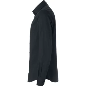 Camisa hombre CLIQUE CLARK 027950, Negro, lateral izquierdo