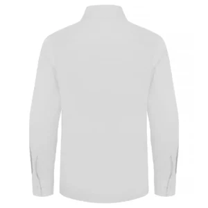 Camisa hombre CLIQUE STRETCH SHIRT L/S 027960, White, vista posterior