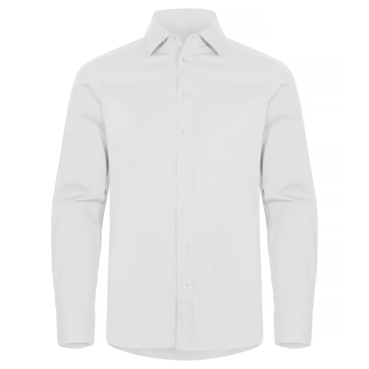 Camisa hombre CLIQUE STRETCH SHIRT L/S 027960 3 Camisa hombre CLIQUE STRETCH SHIRT L/S 027960, White, vista frontal