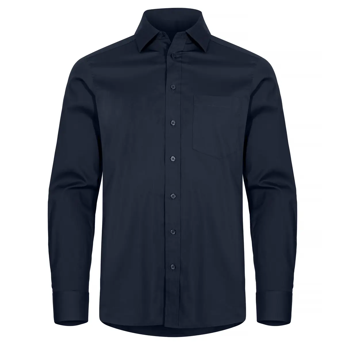Camisa hombre CLIQUE STRETCH SHIRT L/S 027960 11 Camisa hombre CLIQUE STRETCH SHIRT L/S 027960, Dark navy, vista frontal