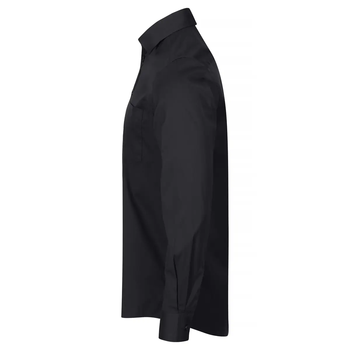 Camisa hombre CLIQUE STRETCH SHIRT L/S 027960 17 Camisa hombre CLIQUE STRETCH SHIRT L/S 027960, Black, lateral izquierdo