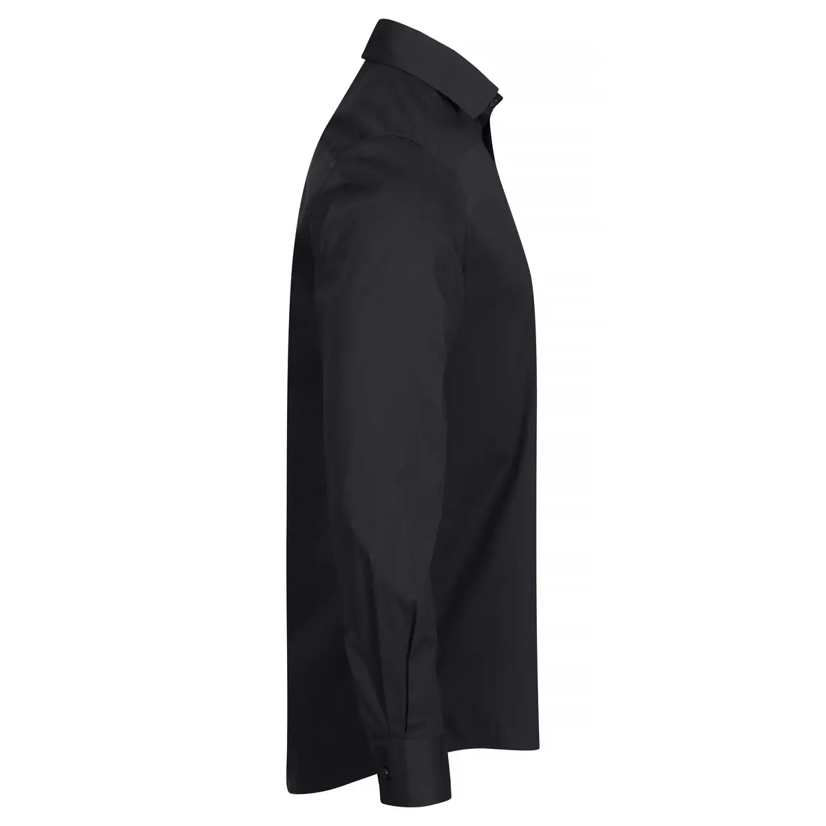 Camisa hombre CLIQUE STRETCH SHIRT L/S 027960 18 Camisa hombre CLIQUE STRETCH SHIRT L/S 027960, Black, lateral derecho