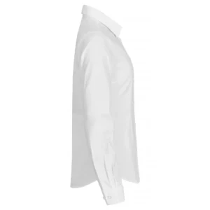 Camisa mujer CLIQUE STRETCH SHIRT L/S WOMEN 027961, White, lateral derecho