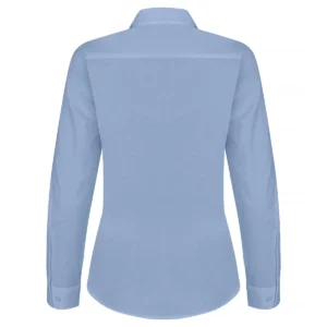 Camisa mujer CLIQUE STRETCH SHIRT L/S WOMEN 027961, Light blue, vista posterior