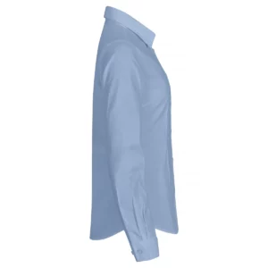 Camisa mujer CLIQUE STRETCH SHIRT L/S WOMEN 027961, Light blue, lateral derecho