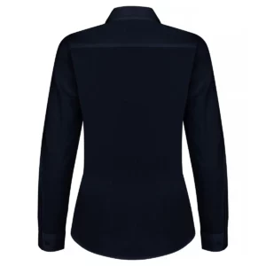 Camisa mujer CLIQUE STRETCH SHIRT L/S WOMEN 027961, Dark navy, vista posterior