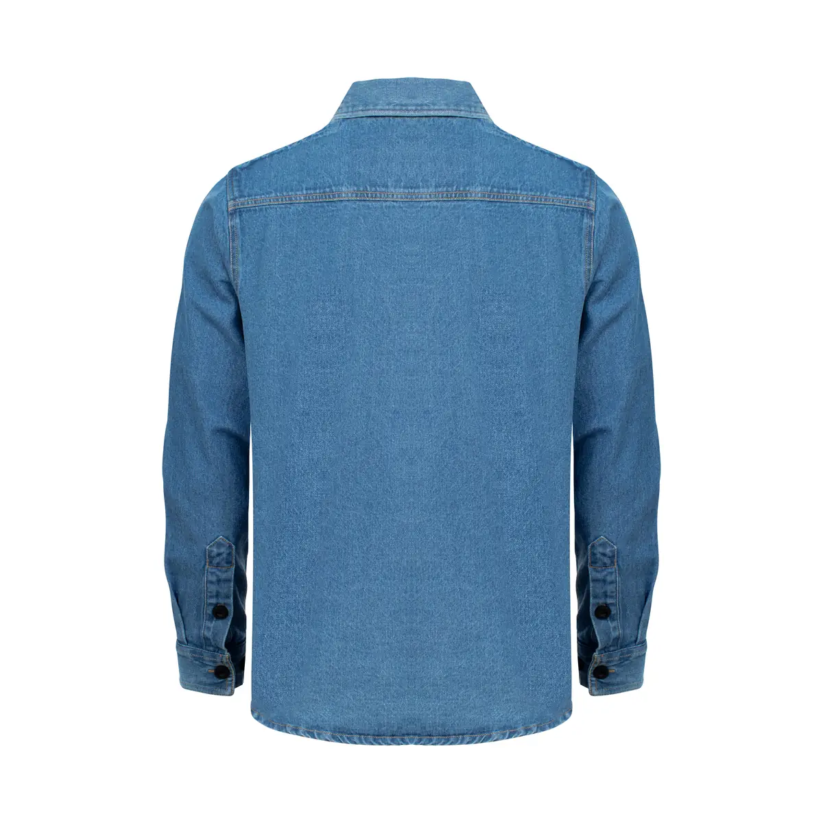 Sobrecamisa unisex CLIQUE OVERSHIRT 027962 6 Sobrecamisa unisex Clique Overshirt 027962 Tejano, vista posterior