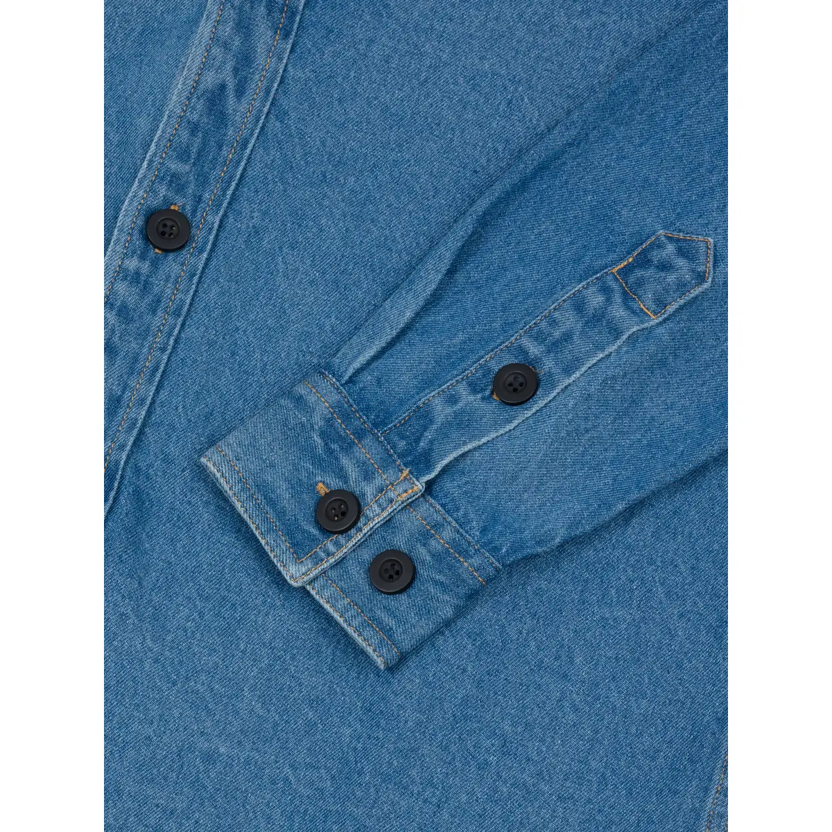 Sobrecamisa unisex CLIQUE OVERSHIRT 027962 9 Sobrecamisa unisex Clique Overshirt 027962 Tejano, vista detalle