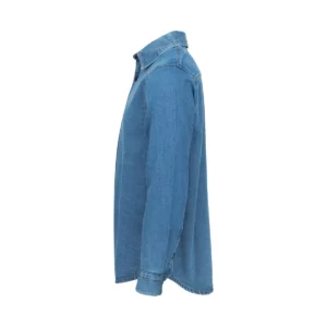 Sobrecamisa unisex Clique Overshirt 027962 Tejano, vista lateral izquierdo