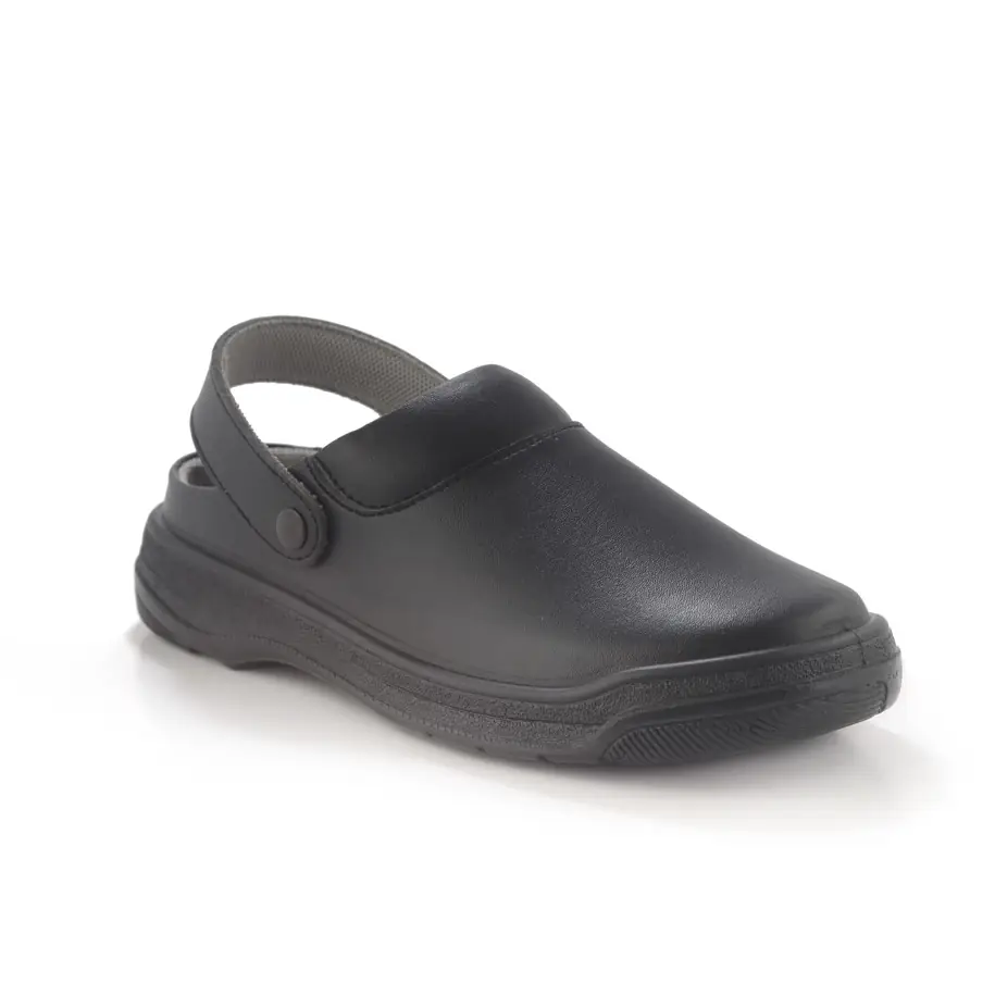 Zueco de trabajo Codeor Nizza Liso 1 Codeor Nizza Liso negro, vista de tres cuartos