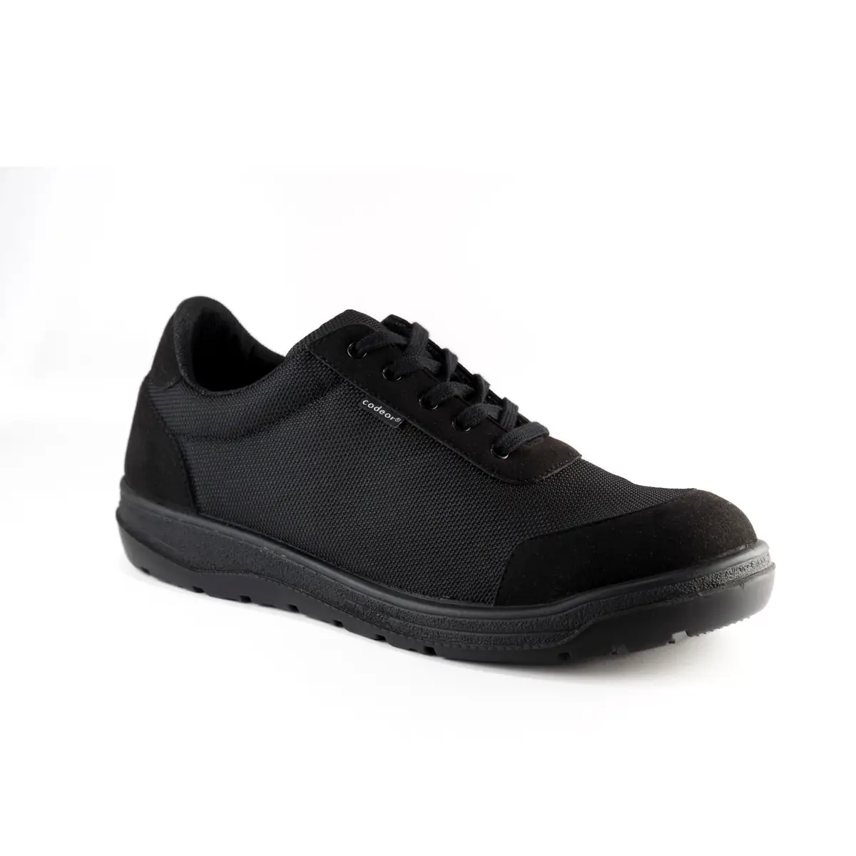 Zapatilla de seguridad Codeor Black Total S3L 1 Codeor Black Total S3 negro, vista de tres cuartos