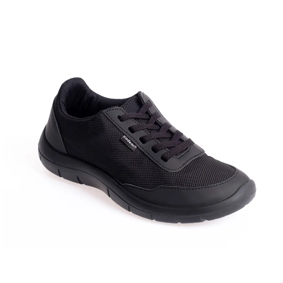 Zapatilla de trabajo Codeor YIN 1 Codeor Yin negro, vista de tres cuartos