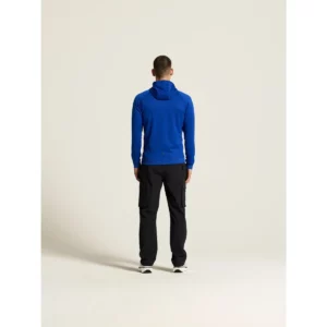 Chaqueta hombre CRAFT ADV UNIFY FZ HOOD 1909132, Club cobolt, con modelo, vista posterior de cuerpo entero