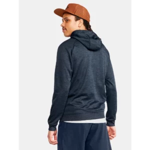 Chaqueta hombre CRAFT ADV UNIFY FZ HOOD 1909132, Blaze melange, con modelo, vista posterior de tres cuartos