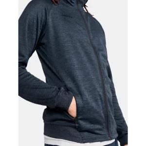 Chaqueta hombre CRAFT ADV UNIFY FZ HOOD 1909132, Blaze melange, con modelo, detalle del bolsillo lateral