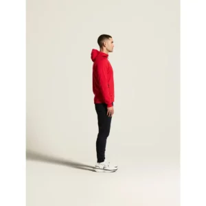 Chaqueta hombre CRAFT ADV UNIFY FZ HOOD 1909132, Bright red, con modelo, vista lateral de cuerpo entero