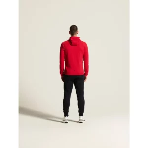 Chaqueta hombre CRAFT ADV UNIFY FZ HOOD 1909132, Bright red, con modelo, vista posterior de cuerpo entero