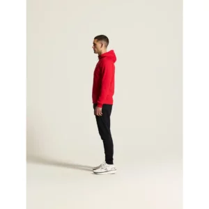 Chaqueta hombre CRAFT ADV UNIFY FZ HOOD 1909132, Bright red, con modelo, vista lateral de cuerpo entero