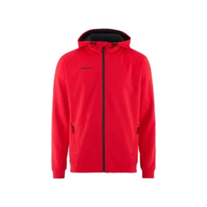 Chaqueta hombre CRAFT ADV UNIFY FZ HOOD 1909132, Bright red, vista frontal