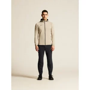 Chaqueta hombre CRAFT ADV UNIFY FZ HOOD 1909132, Hay, con modelo, vista frontal de cuerpo entero