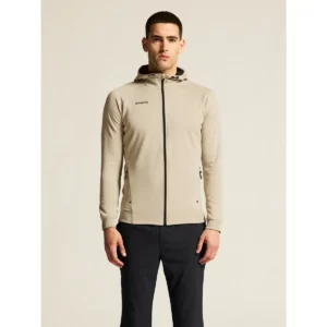 Chaqueta hombre CRAFT ADV UNIFY FZ HOOD 1909132, Hay, con modelo, vista frontal