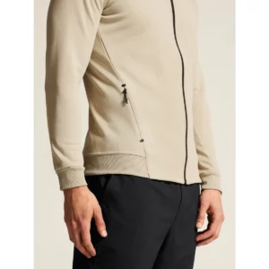 Chaqueta hombre CRAFT ADV UNIFY FZ HOOD 1909132, Hay, con modelo, detalle del bolsillo lateral