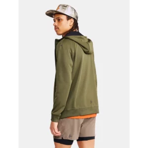 Chaqueta hombre CRAFT ADV UNIFY FZ HOOD 1909132, Woods, con modelo, vista posterior de tres cuartos