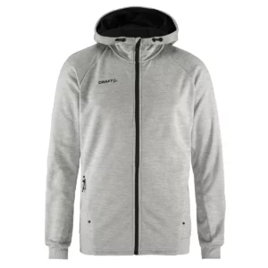 Chaqueta hombre CRAFT ADV UNIFY FZ HOOD 1909132, Grey melange, vista frontal