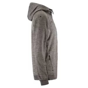 Chaqueta hombre CRAFT ADV UNIFY FZ HOOD 1909132, Dark grey melange, lateral derecho