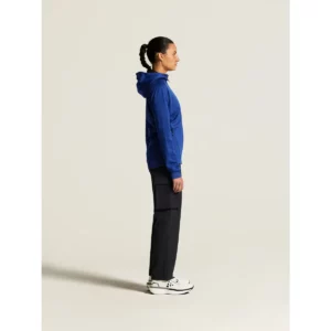 Chaqueta mujer CRAFT ADV UNIFY FZ HOOD 1909133, Club cobolt, con modelo, vista lateral de cuerpo entero