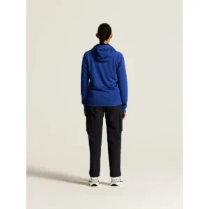 Chaqueta mujer CRAFT ADV UNIFY FZ HOOD 1909133, Club cobolt, vista posterior con modelo