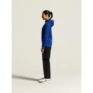 Chaqueta mujer CRAFT ADV UNIFY FZ HOOD 1909133, Club cobolt, con modelo, vista lateral de cuerpo entero