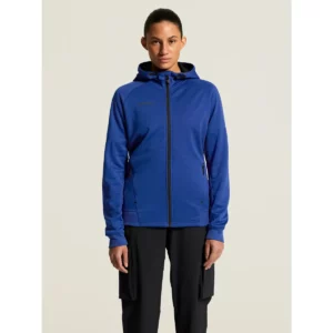 Chaqueta mujer CRAFT ADV UNIFY FZ HOOD 1909133, Club cobolt, con modelo, vista frontal