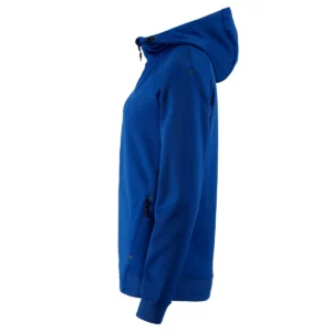 Chaqueta mujer CRAFT ADV UNIFY FZ HOOD 1909133, Club cobolt, lateral izquierdo