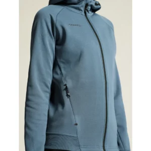 Chaqueta mujer CRAFT ADV UNIFY FZ HOOD 1909133, Real, con modelo, detalle frontal