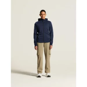 Chaqueta mujer CRAFT ADV UNIFY FZ HOOD 1909133, Navy, con modelo, vista frontal de cuerpo entero