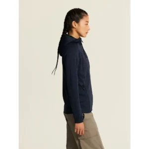 Chaqueta mujer CRAFT ADV UNIFY FZ HOOD 1909133, Blaze melange, con modelo, vista lateral