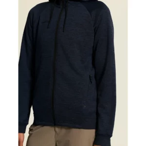 Chaqueta mujer CRAFT ADV UNIFY FZ HOOD 1909133, Blaze melange, con modelo, detalle frontal